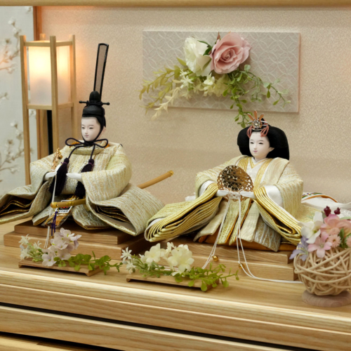 こころ 花々と灯りを取り入れたアクリルケース