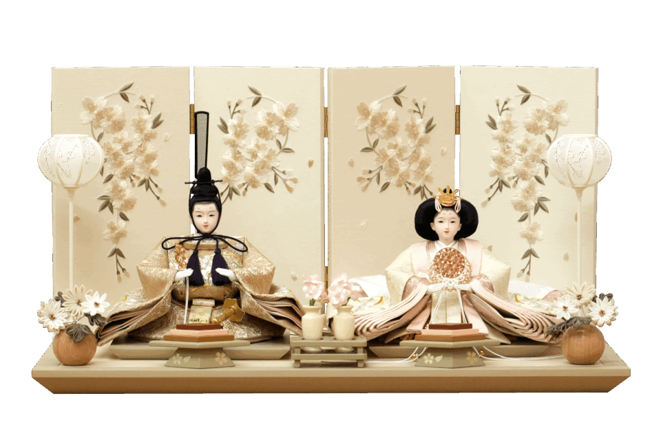 ひな祭り‼️屏風付き‼️①【木目込み人形１５人揃え】②ミニチュア【ひな道具】ーk ひな祭り①【木目込み人形15人揃え】②ミニチュア【ひな道具